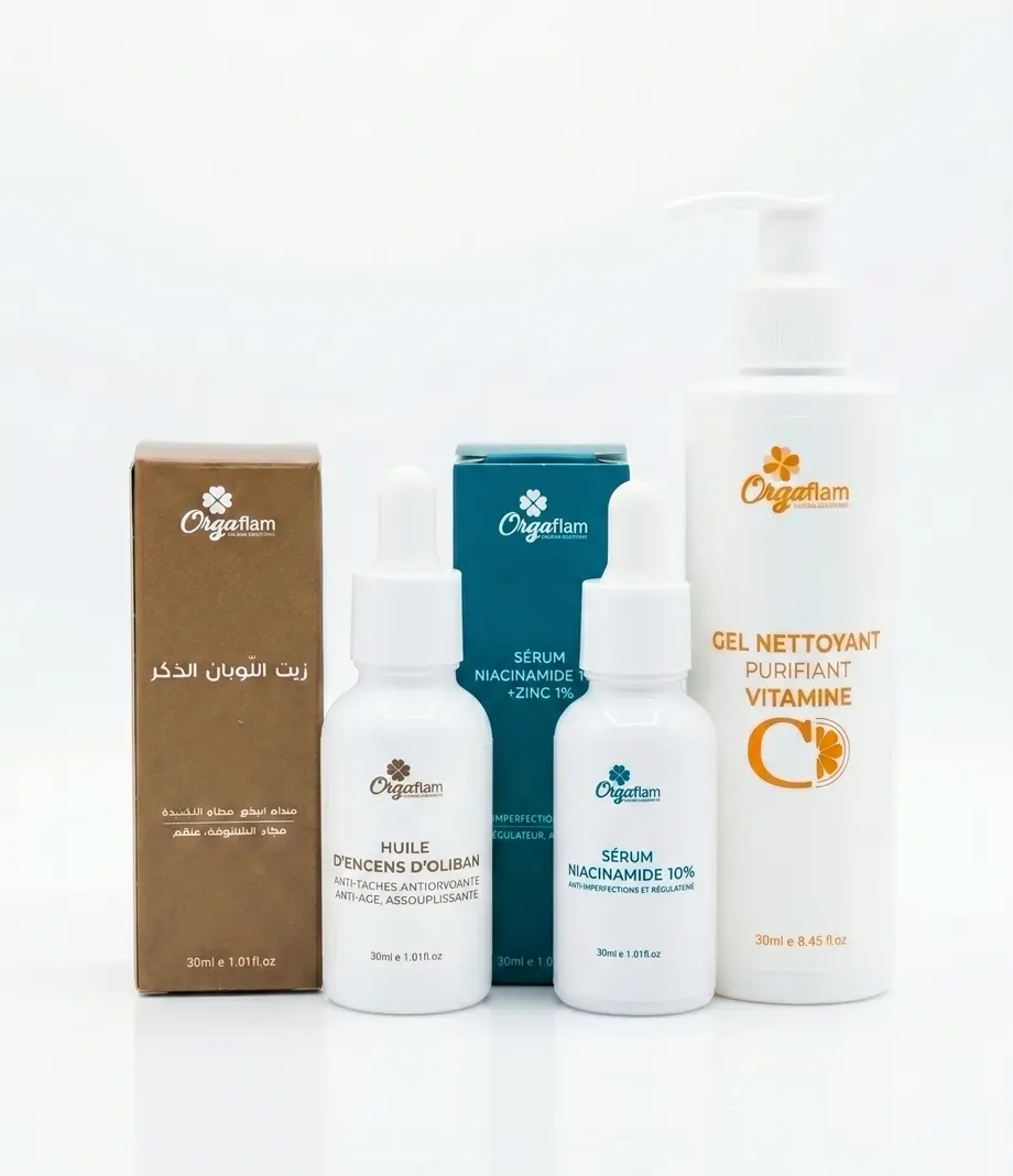 Pack skincare peau mixte à grasse - acnéique by Orgaflam
