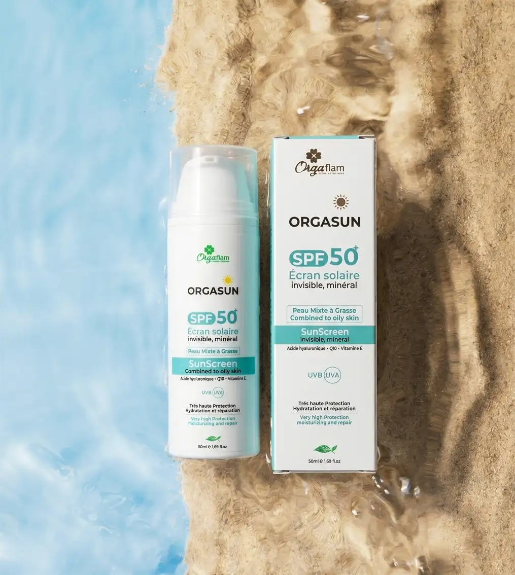Écran solaire OrgaSun SPF50 peau mixte à grasse