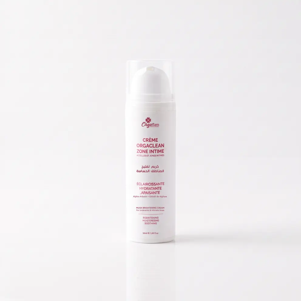crème eclaircissante zone intime aisselles orgaclean orgaflam